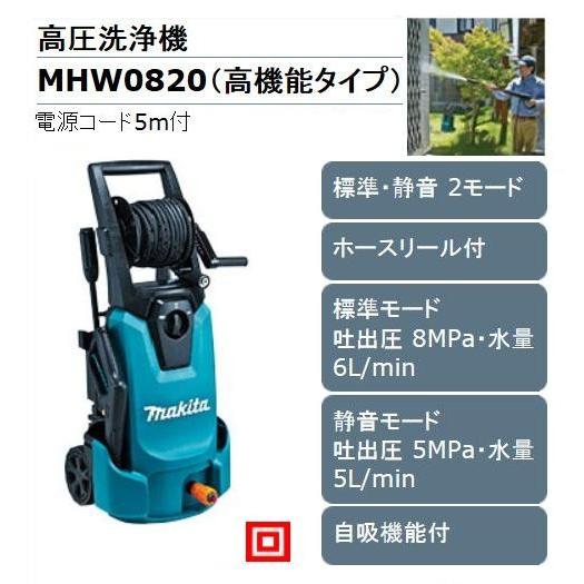 マキタ　高圧洗浄機　自吸機能付　MHW0820