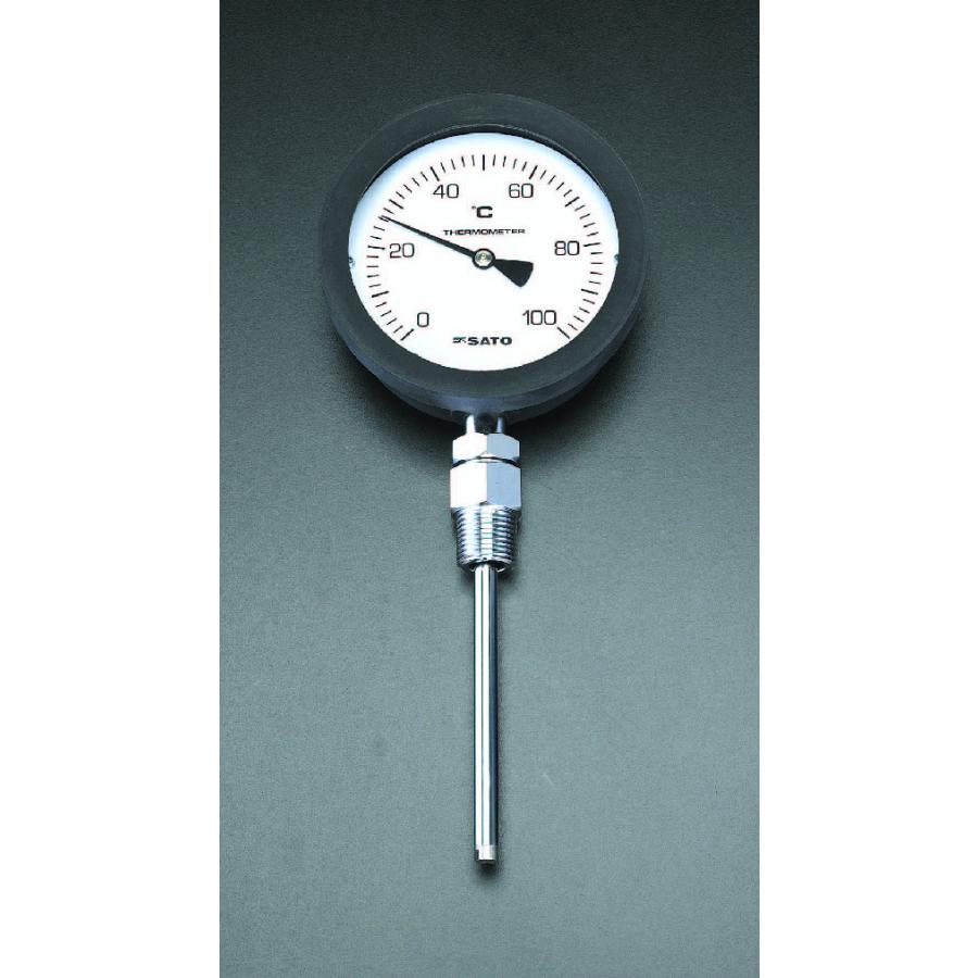 0〜100℃/100mm 【エクスプローラー】 バイメタル式温度計 EA727AA-57