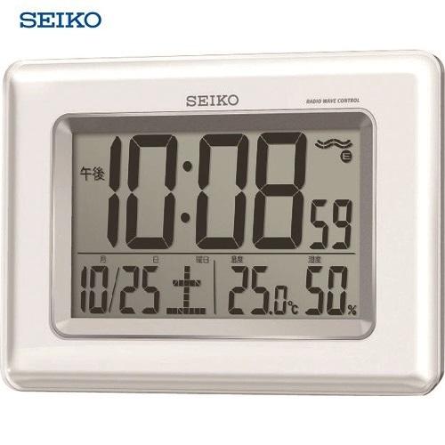 ＳＥＩＫＯ 温湿度計付き掛置兼用電波時計 SQ424W｜maeki