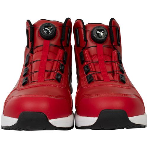 PUMA 安全靴 作業靴 ライダー2.0 レッド＆ブラック ディスク 