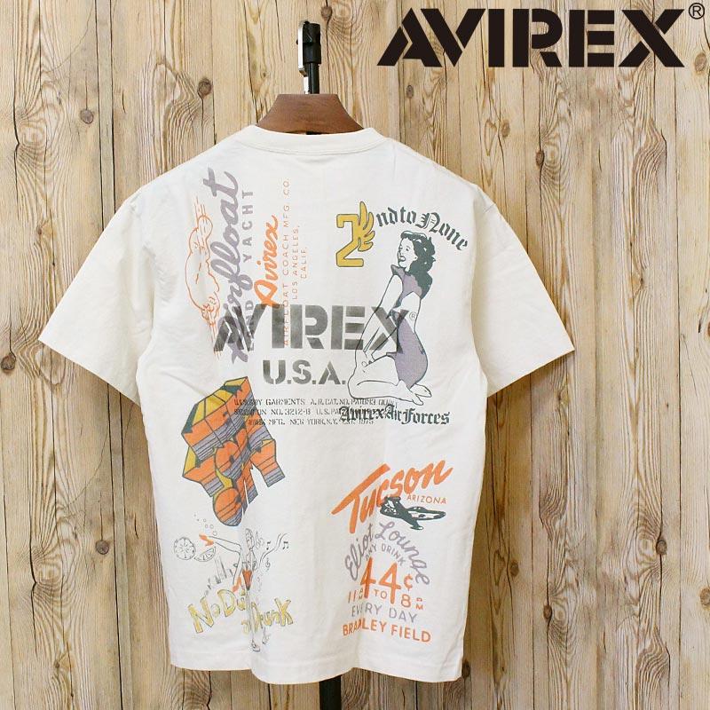 AVIREX（アヴィレックス） ARCHIVE PRINT TEE 783-6134023 アーカイブ