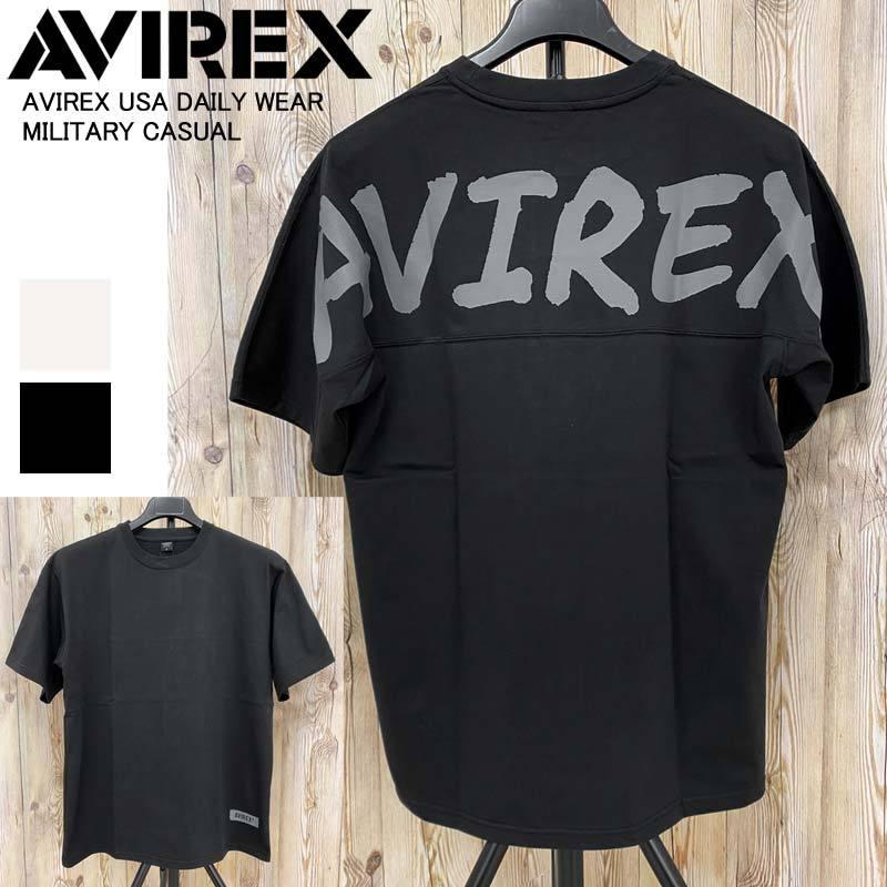 AVIREX（アヴィレックス） バックロゴ ワイドシルエット 半袖 Tシャツ 