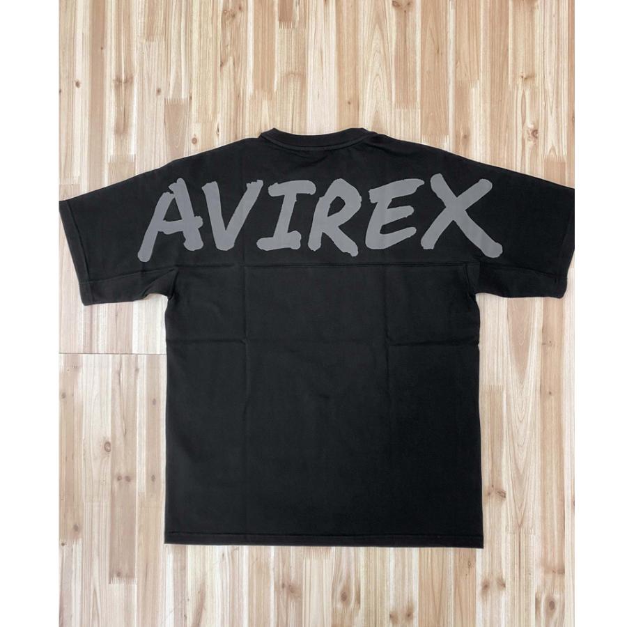 AVIREX（アヴィレックス） バックロゴ ワイドシルエット 半袖 Tシャツ 