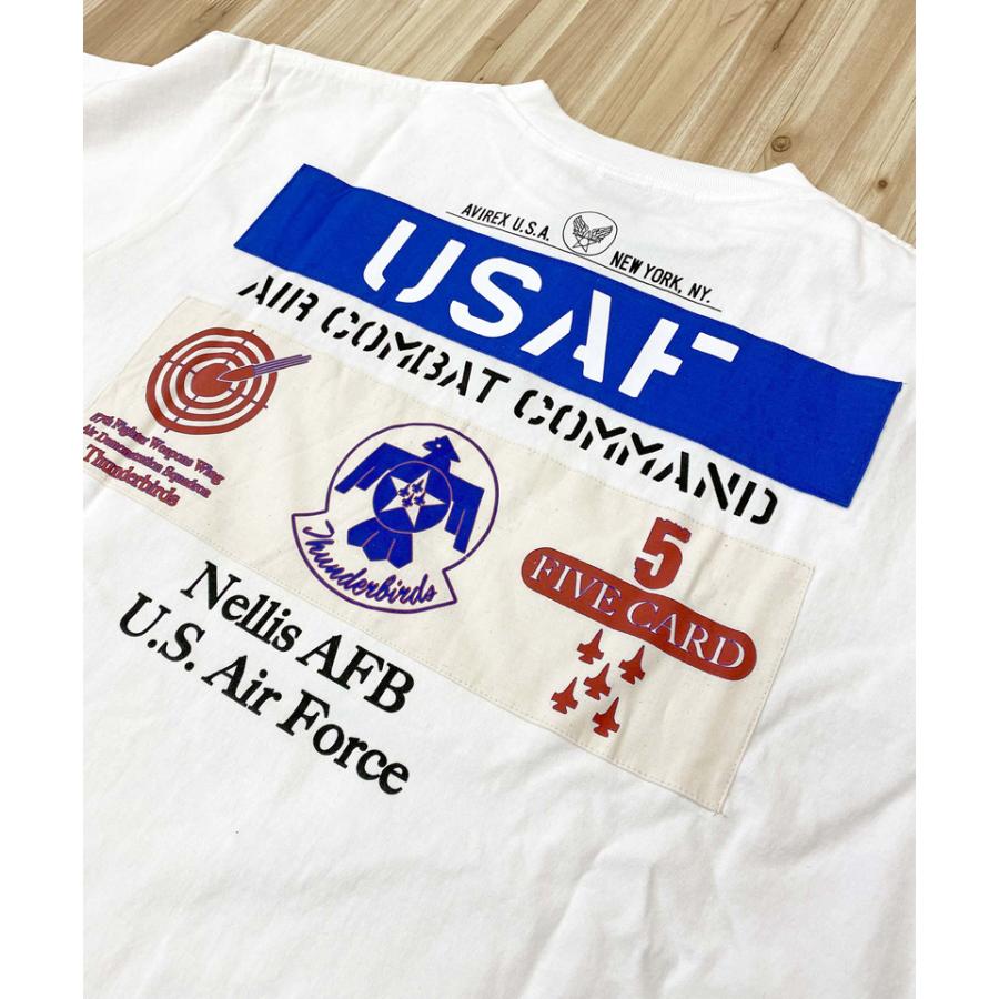 AVIREX アヴィレックス USAF THUNDERBIRDS 半袖Tシャツ トップス メンズブランド｜maestoso｜12