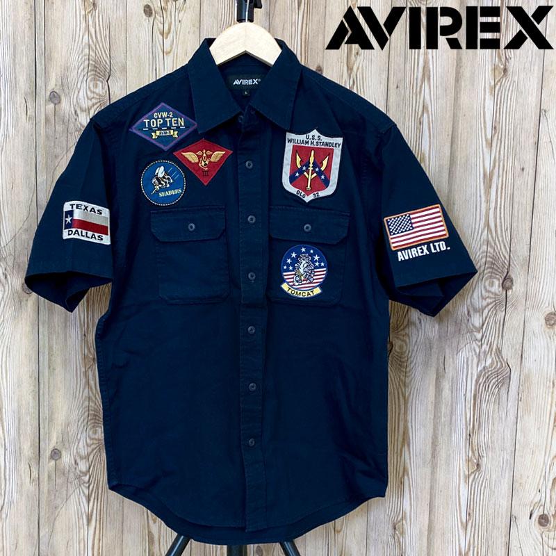 AVIREX アヴィレックス TOPGUN SHORT SLEEVE SHIRT 半袖シャツ トップ 
