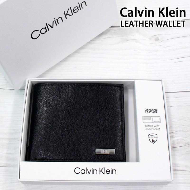 Calvin Klein（カルバン・クライン） CK ロゴプレート 2つ折り