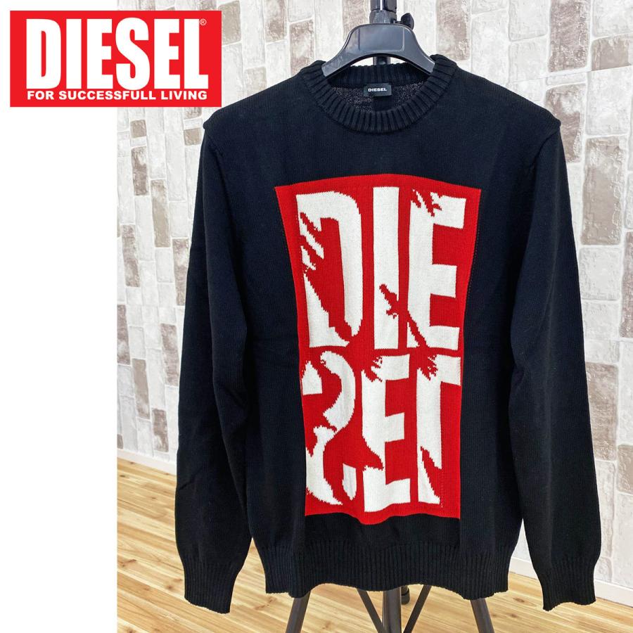 DIESEL ディーゼル ブランディングロゴ クルーネックニットセーター「K 