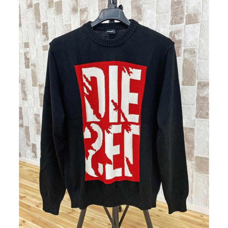 DIESEL（ディーゼル） ブランディングロゴ クルーネックニットセーター 