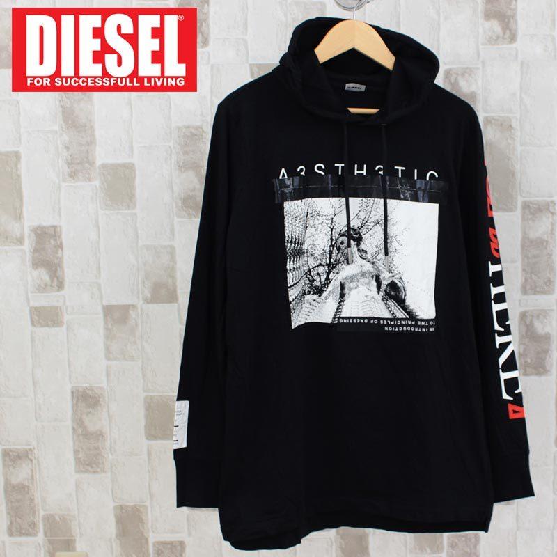 DIESEL（ディーゼル） メンズ パーカー 長袖 ロゴ シーズナルフォト