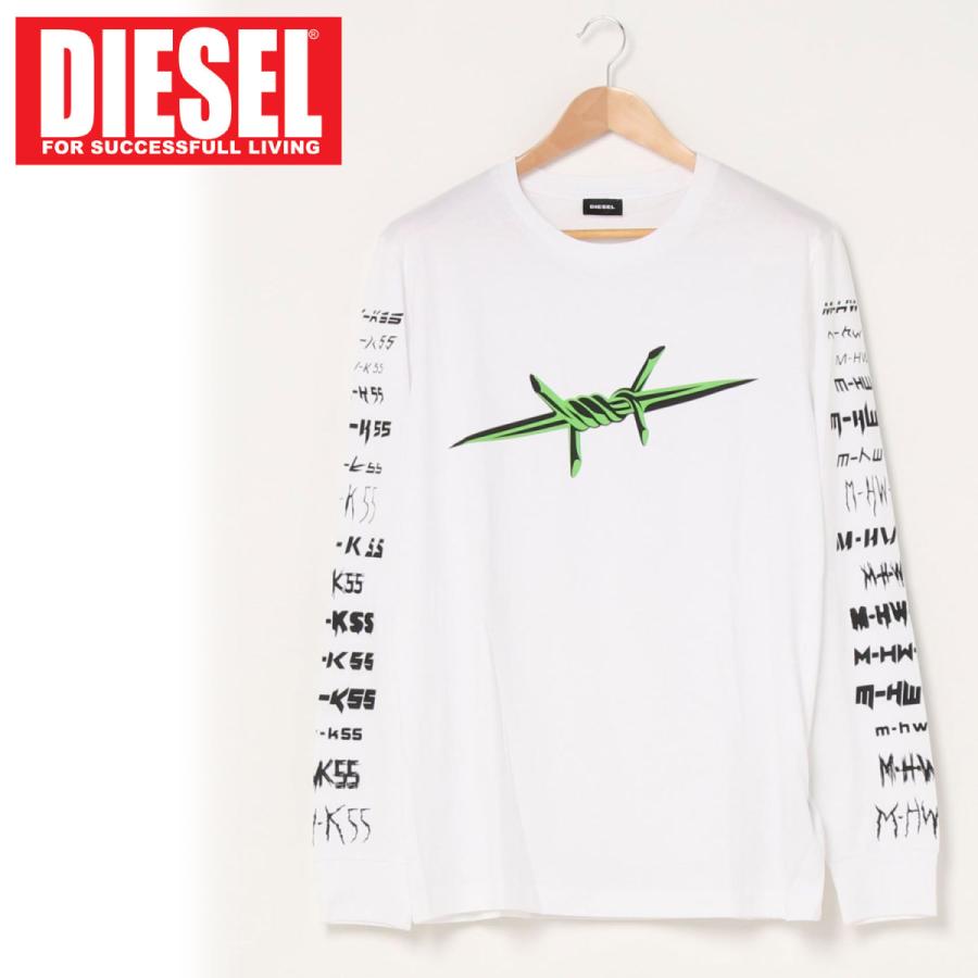 DIESEL（ディーゼル） ロンT グラフィック プリント ロングスリーブ T