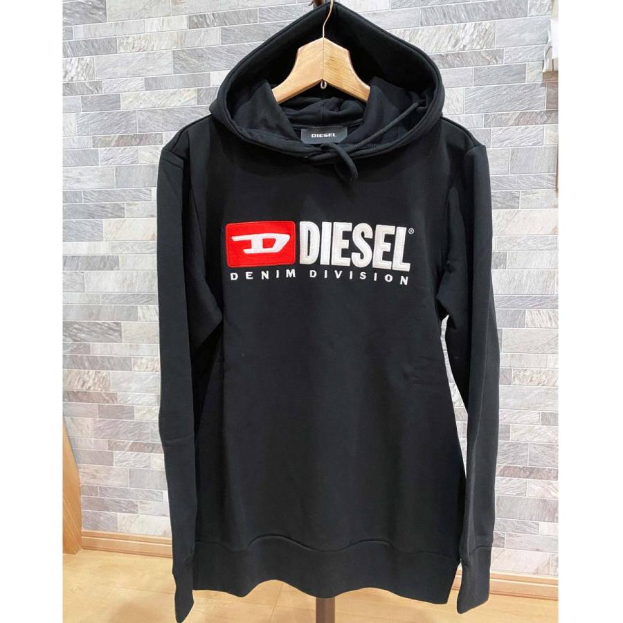 【新品☆完売モデル☆ヴィンテージ加工☆】ディーゼル パイル刺繍ロゴ パーカー DIESEL（ディーゼル） ワッペンロゴ刺繍 スウェット プルオーバー