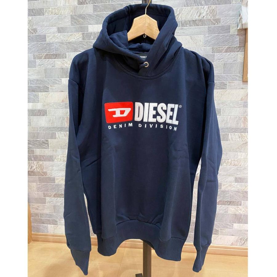 DIESEL（ディーゼル） ワッペンロゴ刺繍 スウェット プルオーバー