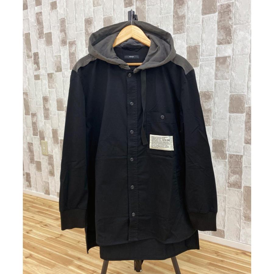 DIESEL（ディーゼル） フーデッドシャツジャケット ミリタリーコート 