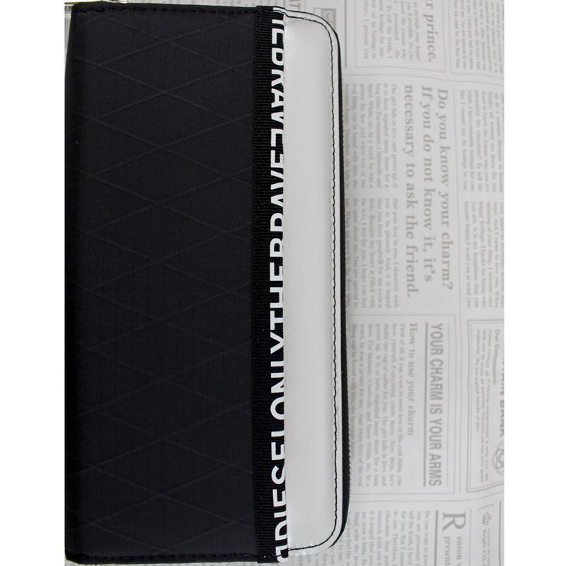 完売】DIESEL 24 ZIPOCKET 長財布 ナイロン ロゴ