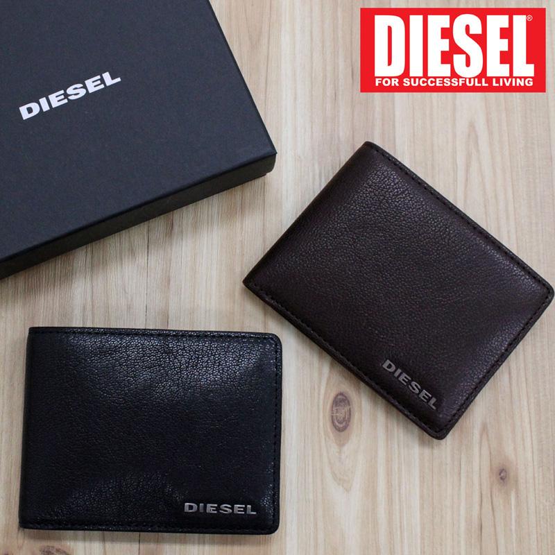DIESEL（ディーゼル） 財布 2つ折り ウォレット レザー 本革 ロゴ