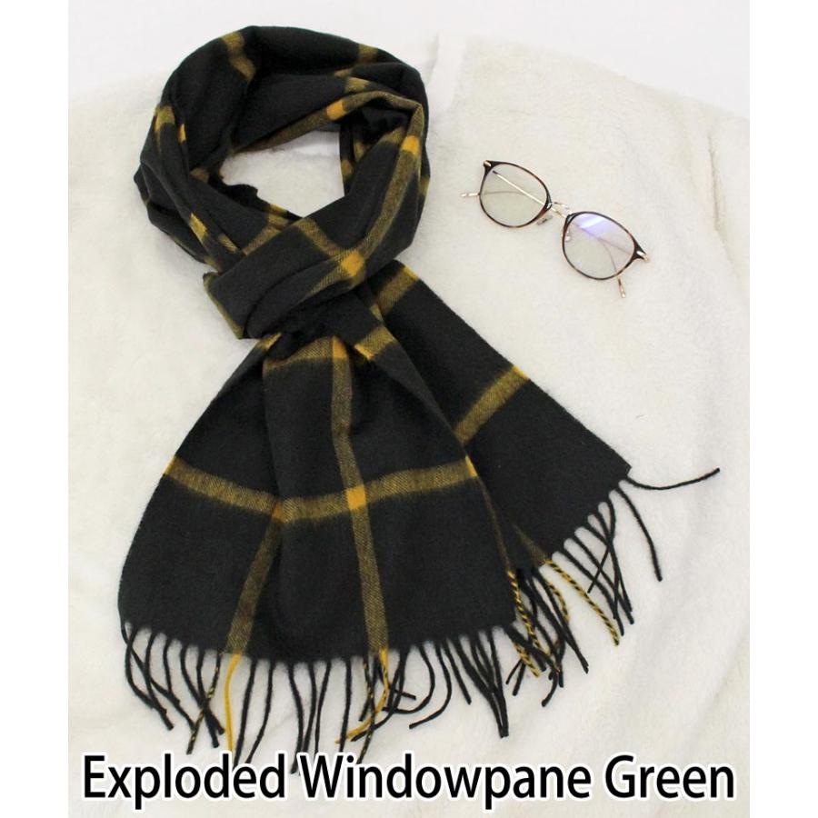 ●Joshua Ellis カシミヤマフラー チェック Joshua Ellis ジョシュアエリス 無地 チェック カシミヤマフラー