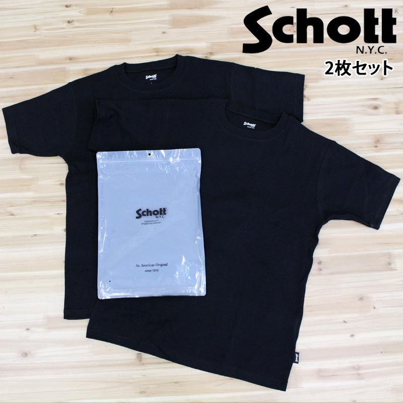 Schott N.Y.C（ショット） Schott 2PACK T-SHIRT 2パックティーシャツ