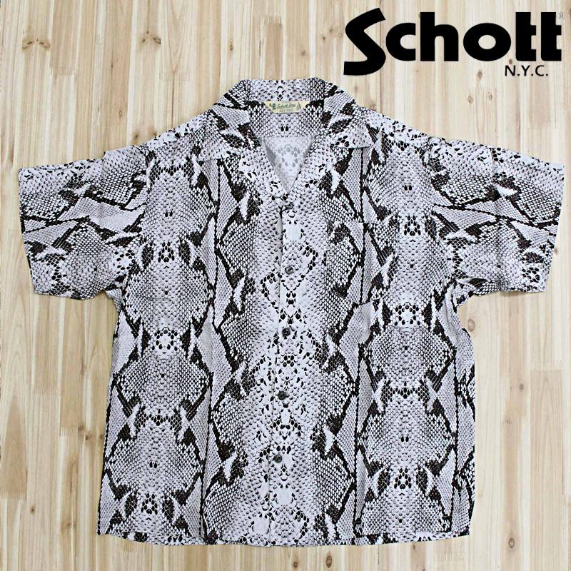 Schott Bros パイソン柄 半袖シャツ Mサイズ 【公式通販】