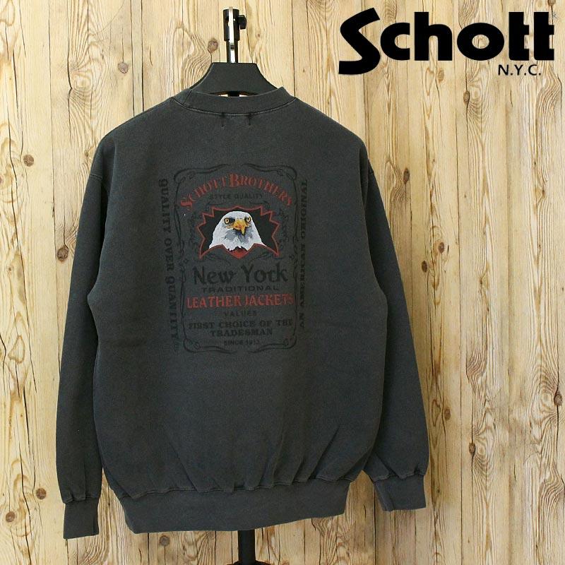 送料無料 Schott ショット PIGMENT EAGLE CREW SWEAT 782-5232005 ピグメント イーグル クルースウェット トレーナー メンズ 長袖 トップス Schott N.Y.C（ショット） Schott PIGMENT EAGLE CREW SWEAT 782