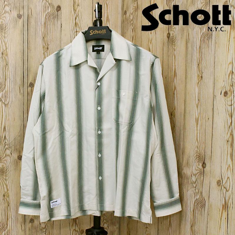 Schott N.Y.C（ショット） Schott STRIPE SHIRT 782-6120002