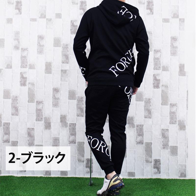 ゴルフウェア セットアップ 上下セット メンズ ジップパーカー