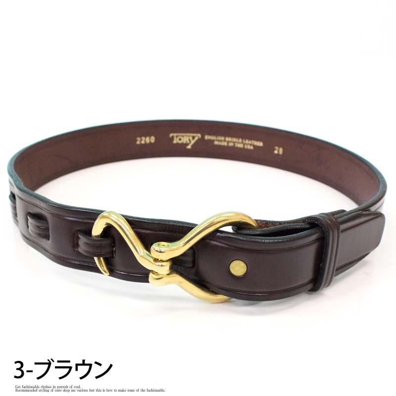 TORY LEATHER トリーレザー フーフピックバックルベルト Hoof Pick Buckle Belt Black Nickel Havana Nickel Havana Brass レザーベルト メンズベルト｜maestoso｜12