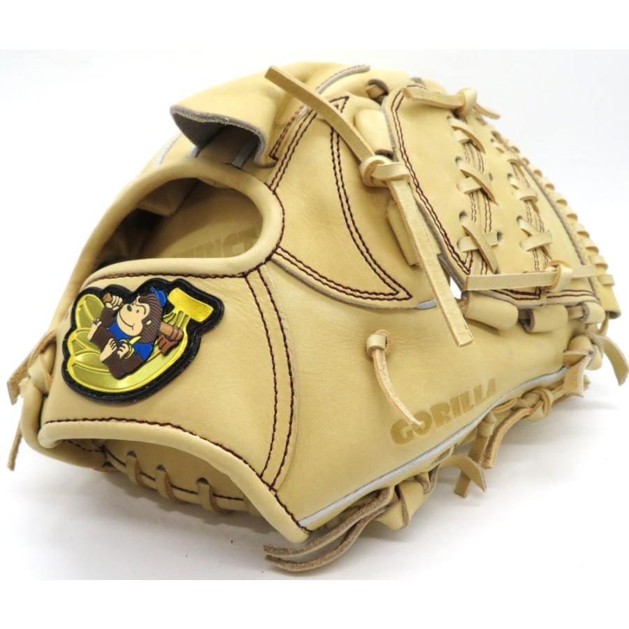 【ほぼ未使用】ごりら印　OBK 硬式 投手用 Nブラック（限定カラー） Amazon | ゴリラ GORILLA 硬式用グラブ ごりら印の野球道具 OBK型 投手