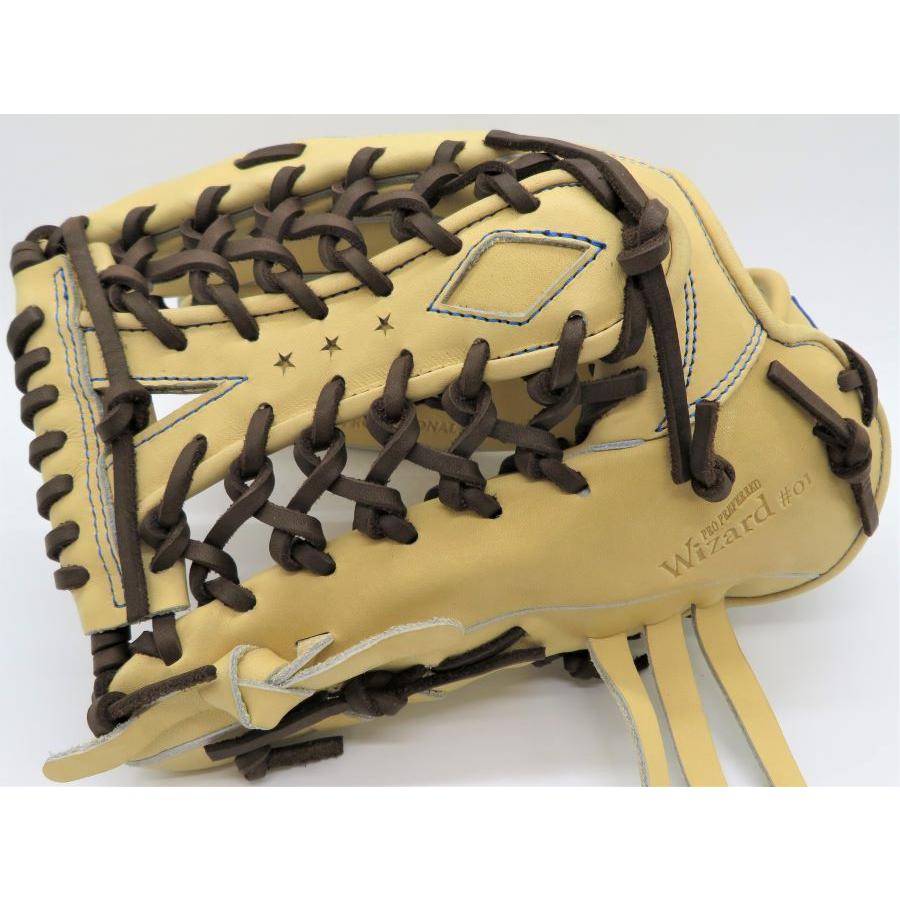 硬式グラブ ローリングス Rawlings プロプリファード ウィザード #01 外野手用 グラブサイズ 12.5インチ GH3FPWB88MG キャメル 左投げ用｜maesupo｜02