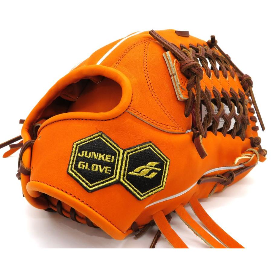 JUNKEE GLOVE 硬式オレンジグローブ JUNKEI-GLOVE 硬式グラブ ジュンケイグラブ アラミドシリーズ