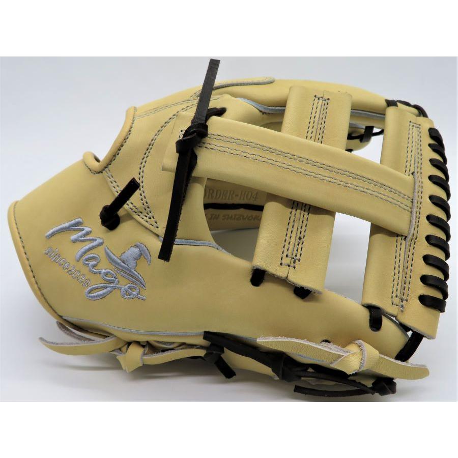 硬式グラブ Mago マーゴ 店舗別注 内野手用 内野手モデル 直刺繍