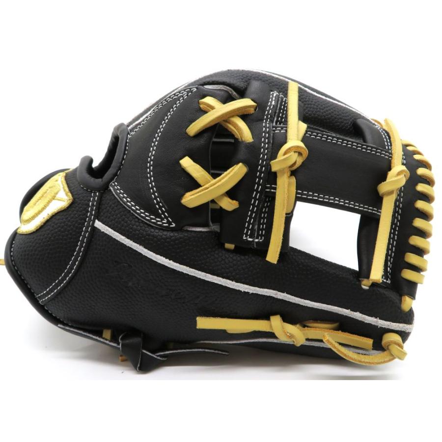 ジュニア用 グラブ ウイルソン Wilson D-Max オールラウンド用 7J型 WBW103896 RDL7JH 小指2本入れ対応 ブラックSS ブロンド紐 グラブサイズ 11インチ 右投げ用 | Wilson | 01