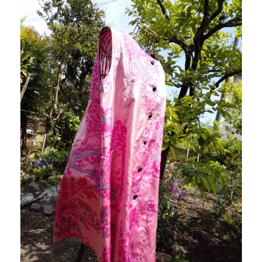 楽天カード分割 銘仙物語 桃源郷 大正ロマン 着物リメイク 銘仙着物 チュニック ワンピース ノースリーブ ブラウス ベスト シルク 絹 母の日 ハンドメイドmeiw1 半額品 Zoetalentsolutions Com