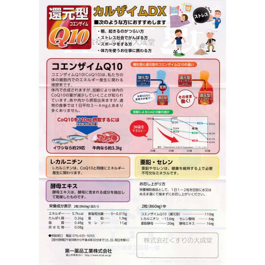 カルザイムDX 60粒 1個 第一薬品工業の画像