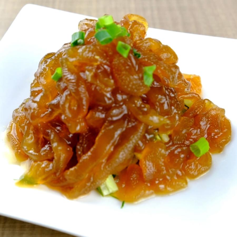 刻み沙クラゲ 1kg 8mmカット スライス 高級珍味 希少サイズ 中華食材 業務用 大容量 くらげ 塩漬け 中華 前菜 |  | 03