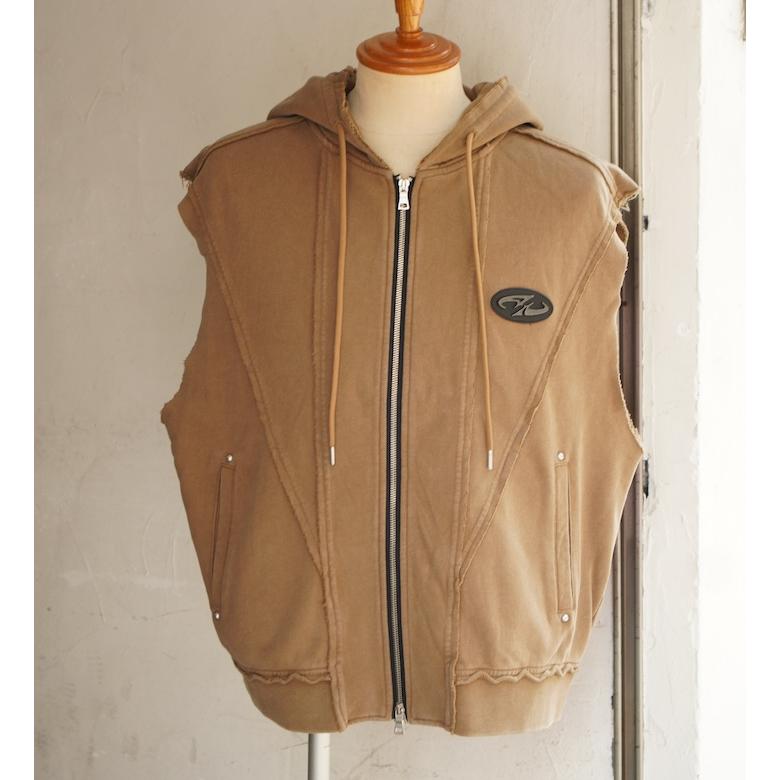 UNDERGROUND アンダーグラウンド ケミカル加工ノースリーブ ZIP 