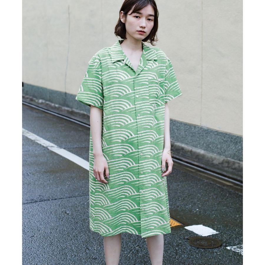 ハコ Mer8月号掲載 京都の浴衣屋さんと作った浴衣生地のシャツワンピース Magaseek Paypayモール店 通販 Paypayモール