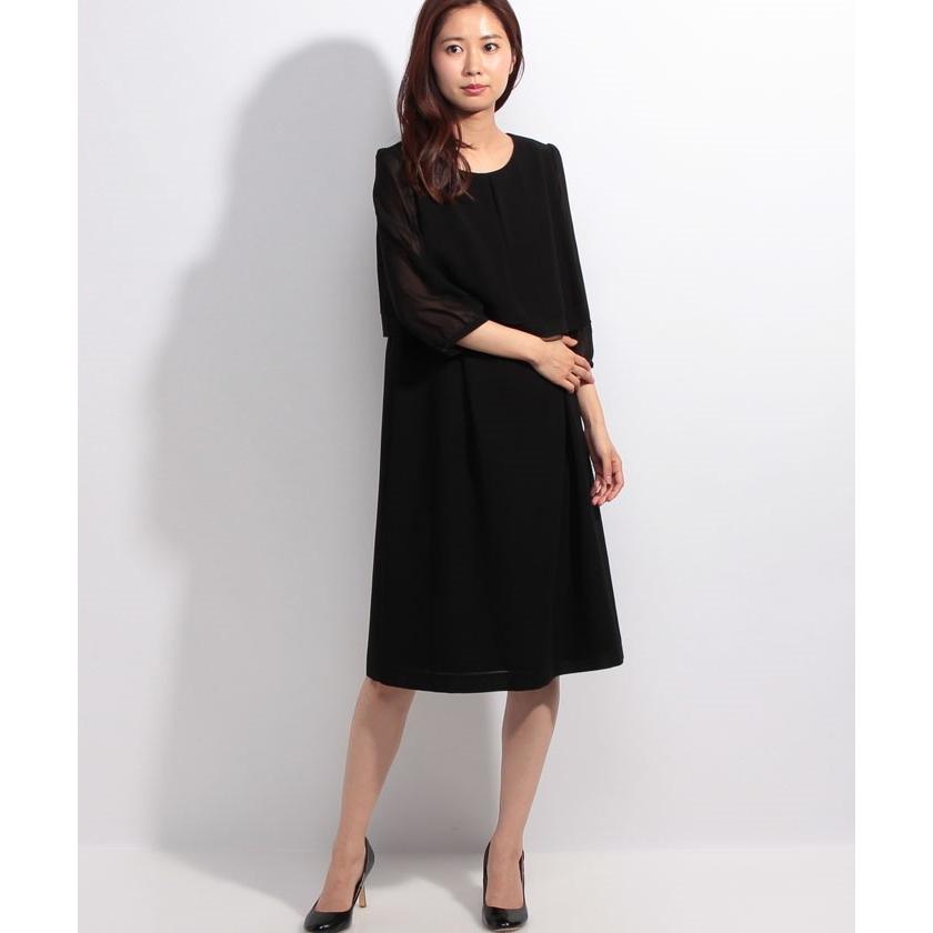 好評 ブラックギャラリー 夏物 サマーブラックフォーマル 喪服 礼服 葬式 卒業式 ウォッシャブル対応 ティアードデザインサマーフォーマルワンピース 独創的 Www Cepici Gouv Ci