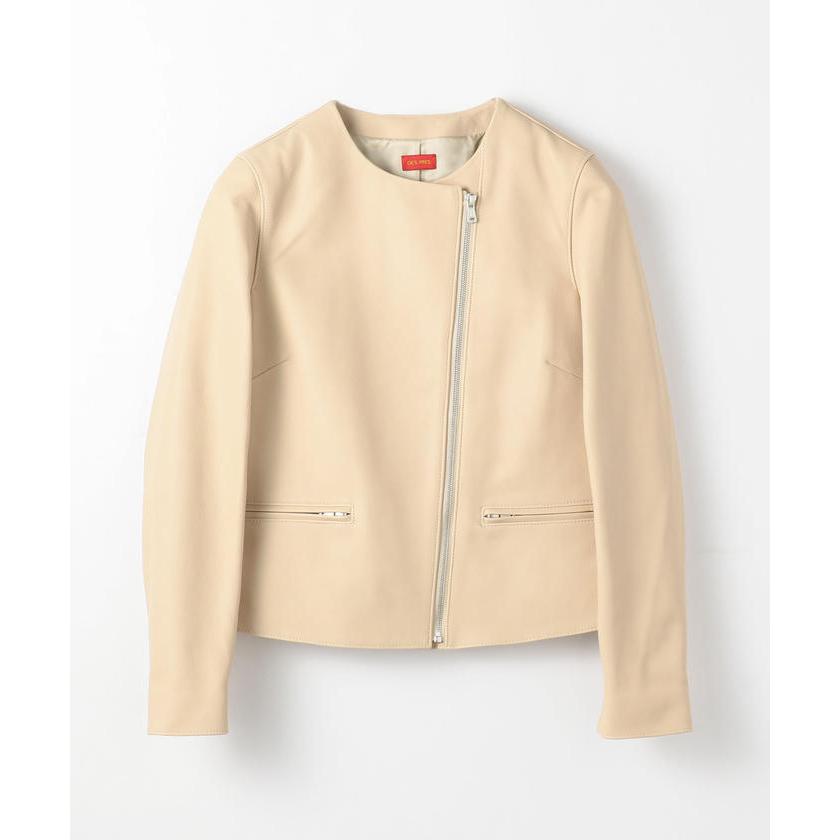 美品✨DES PRES デプレ　ノーカラーレザージャケット　ラムレザー DES PRES（デプレ） 【DES PRES】ラムレザー ノーカラージャケット