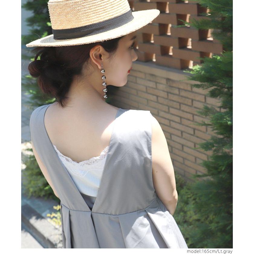 コカ 在庫処分 薄手素材前後2wayウエストプリーツワンピースcocaオリジナル