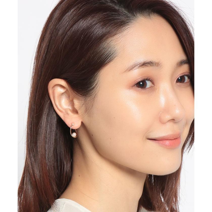 テイクアップ】K10ヒネリフープパールイヤリング(YG) :501185168