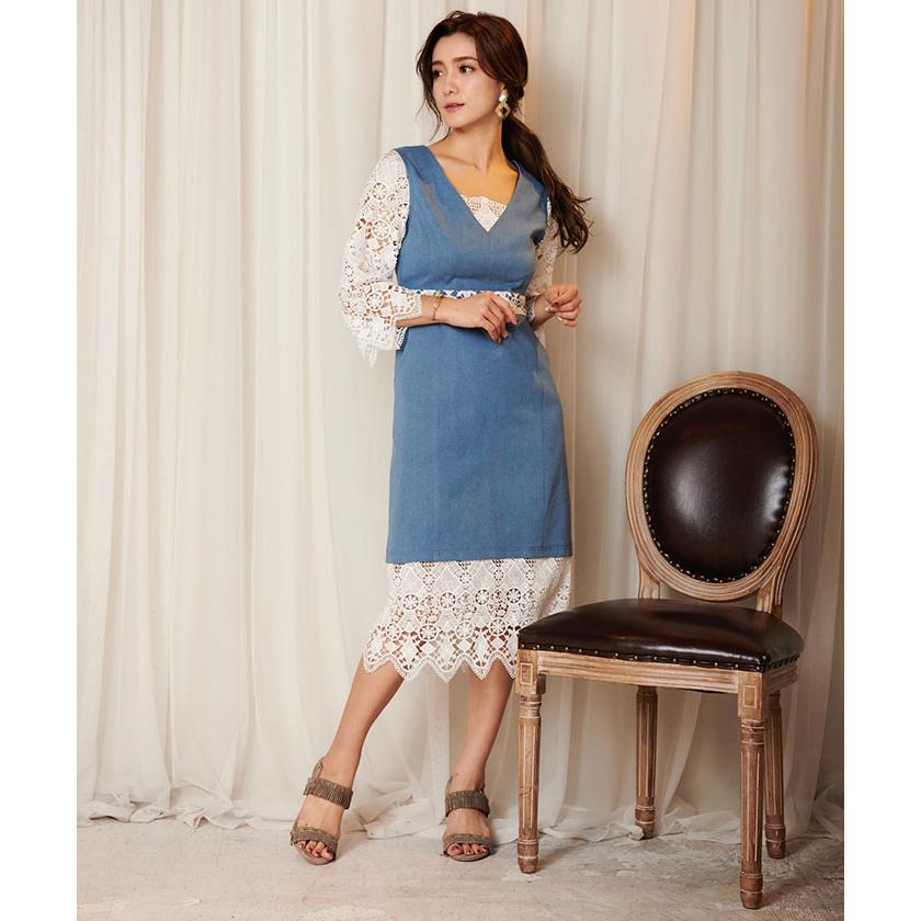 史上最も激安 ミリオンカラッツ デニムレースワンピース Dress ドレス アウトレット送料無料 Ads Zadeassociates Co Ke