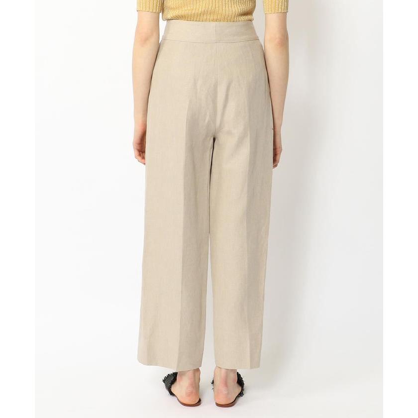 レディース パンツ ストレート BACCA（バッカ）の「リネン ハイ