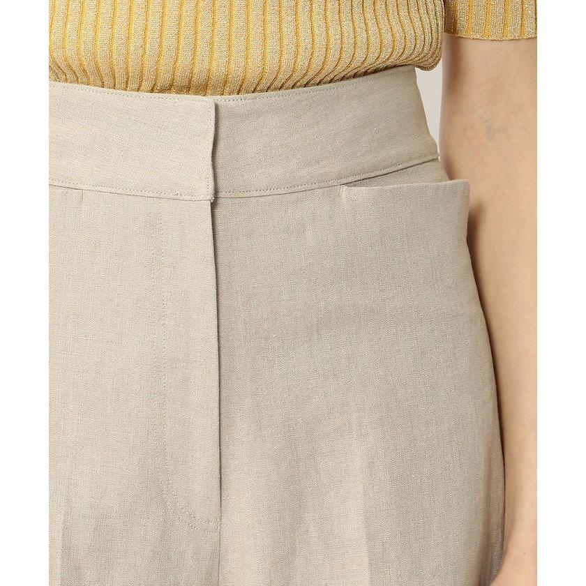 レディース パンツ ストレート BACCA（バッカ）の「リネン ハイ