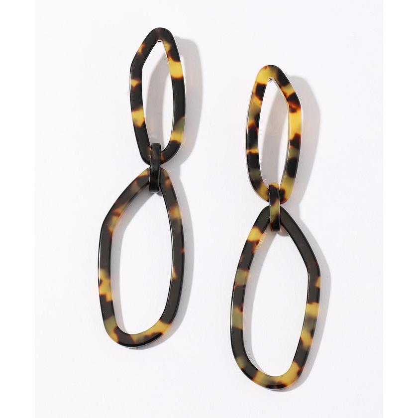 RACHEL COMEY 2連オーバルモチーフピアス