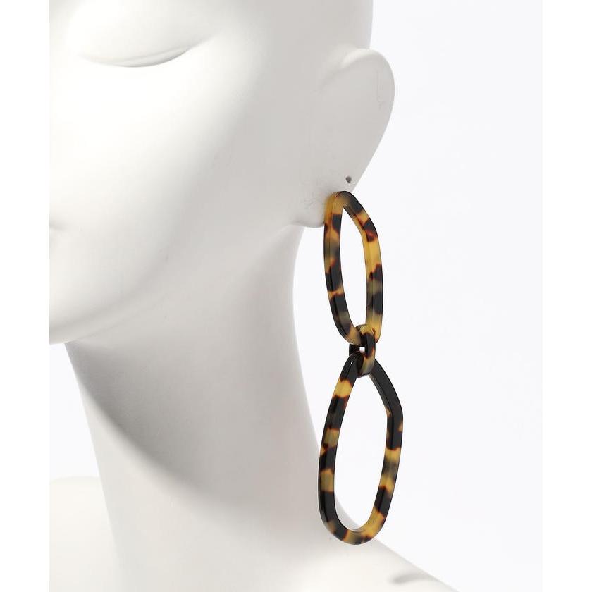 RACHEL COMEY 2連オーバルモチーフピアス