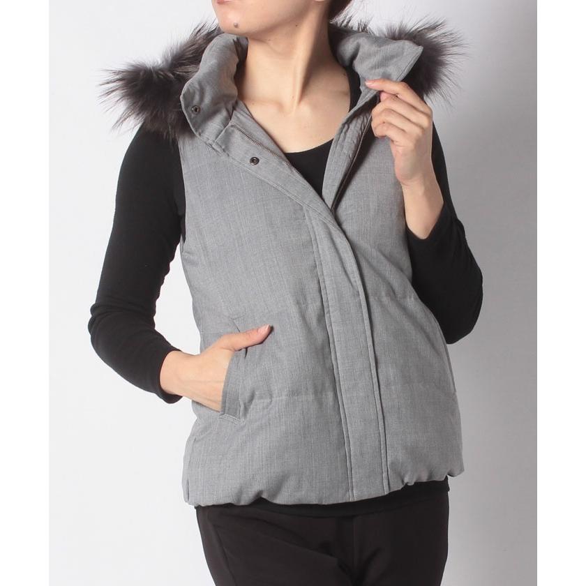 DAKS ダックス ウール素材ダウンベスト ウールライクダウンベスト