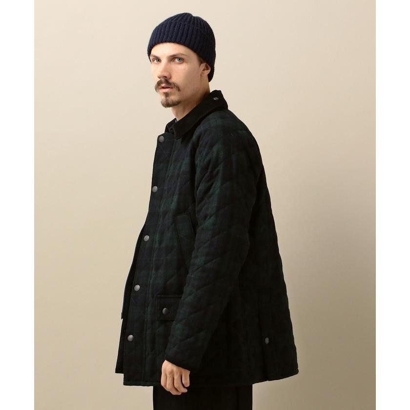 【シップス　メン】Barbour: 別注 キルティング/ウール ビデイル (パターン)