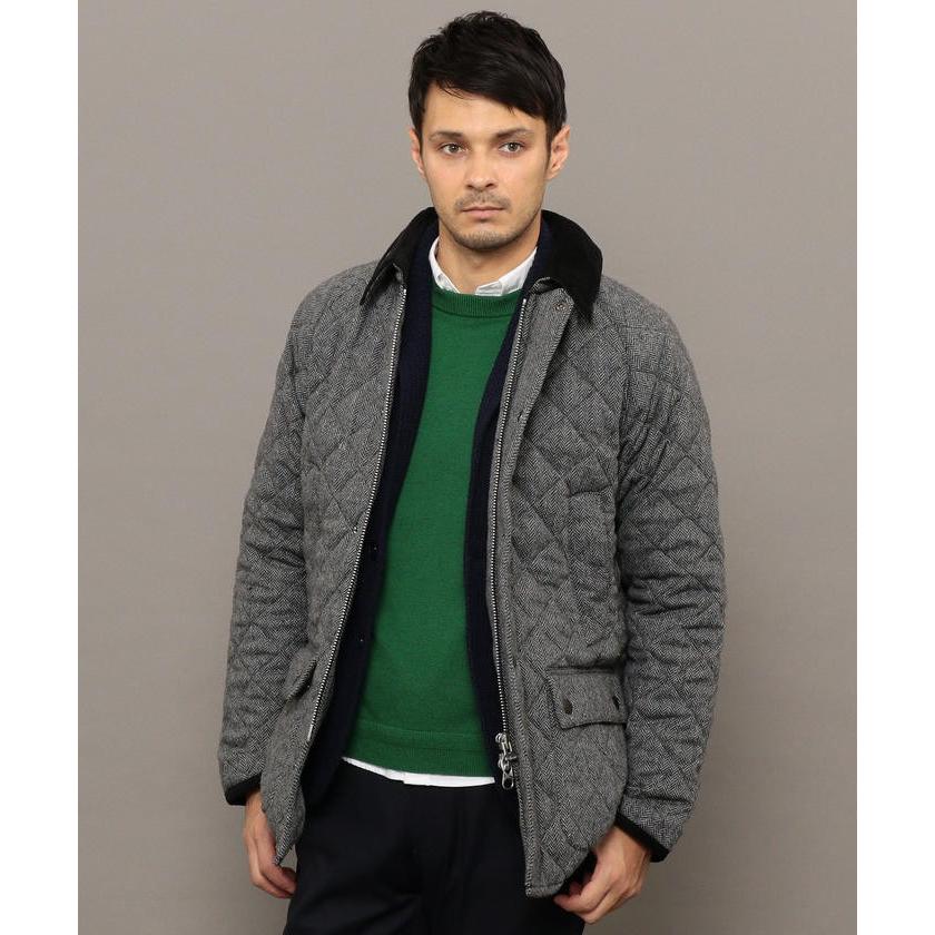【シップス　メン】Barbour: 別注 キルティング/ウール ビデイル (パターン) 別注 キルティング/ウール ビデイル パターン