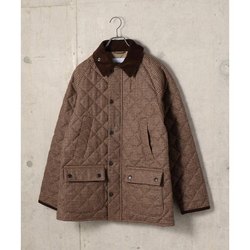 【シップス　メン】Barbour: 別注 キルティング/ウール ビデイル (パターン) 別注 キルティング/ウール ビデイル パターン
