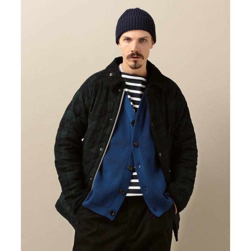 【シップス　メン】Barbour: 別注 キルティング/ウール ビデイル (パターン) 別注 キルティング/ウール ビデイル パターン